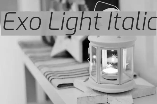Exo Light Italic Example 3