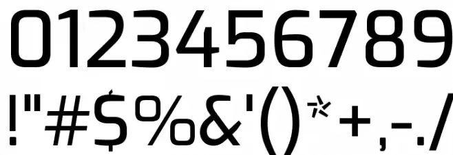 Exo Medium Font OTHER CHARS