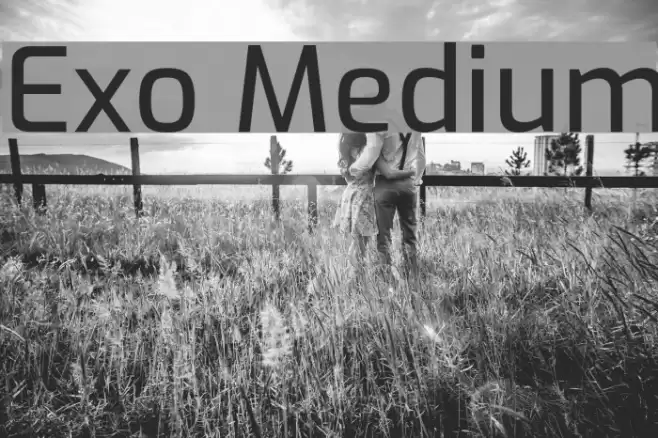 Exo Medium Font examples