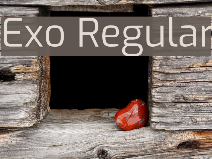Exo Regular Font examples