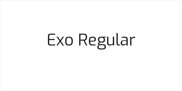 Exo Regular Logo