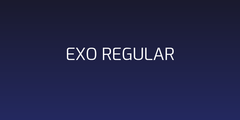 Exo Regular Social Header