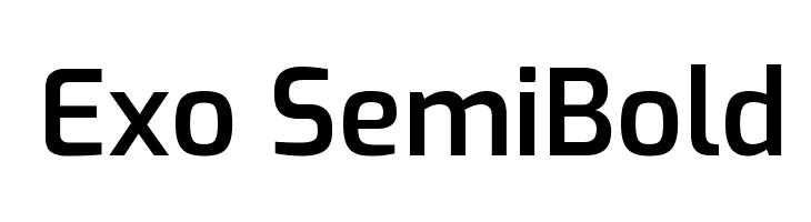 Exo Semibold Font Download For Free Ffonts Net