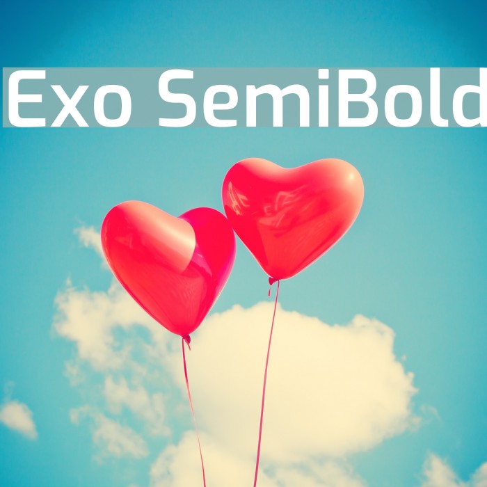 Exo SemiBold Font examples