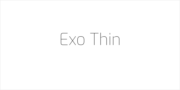 Exo Thin Logo