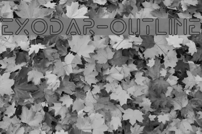 Exodar-Outline Font examples