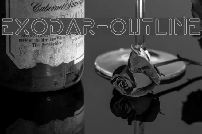 Exodar-Outline Font examples