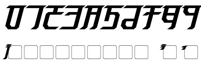 Exodite Bold Italic Font OTHER CHARS
