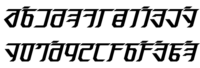Exodite Bold Italic Font LOWERCASE
