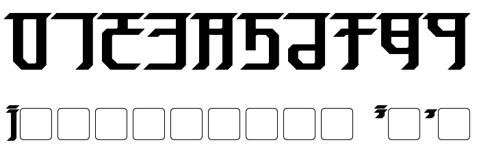 Exodite Bold Font OTHER CHARS