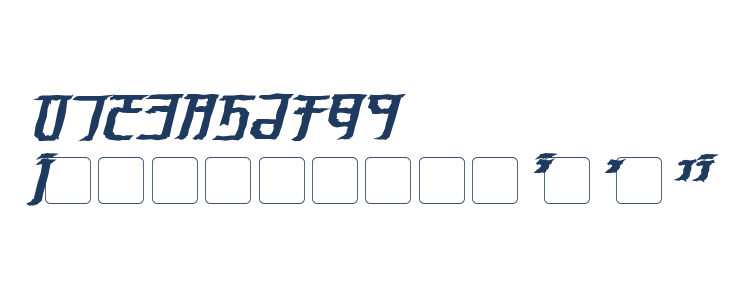 Exodite Distressed Bold Italic Other Characters