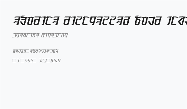 Exodite Distressed Bold Italic Business Card