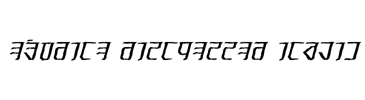 Exodite Distressed Italic  免费字体下载