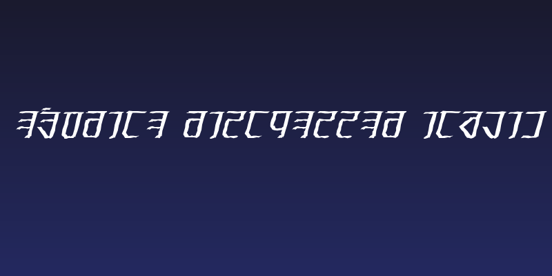 Exodite Distressed Italic Social Header