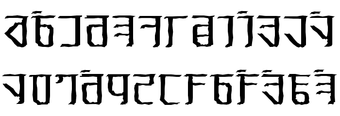 Exodite Distressed Font LOWERCASE