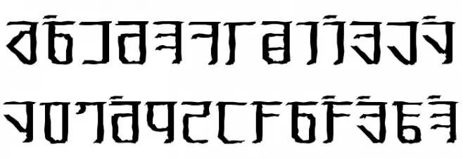 Exodite Distressed फ़ॉन्ट लोअरकेस