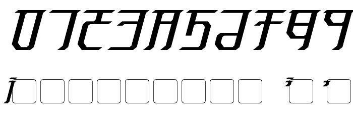 Exodite Italic Font OTHER CHARS