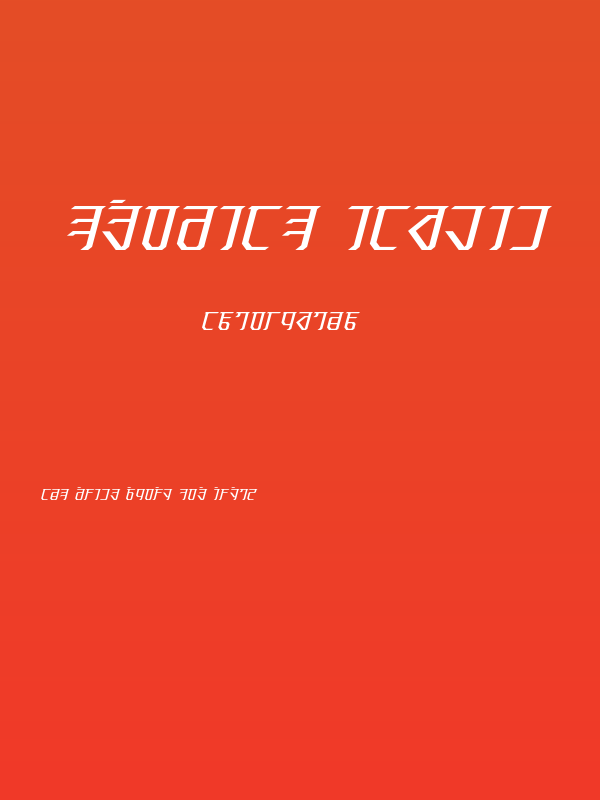 Exodite Italic Poster