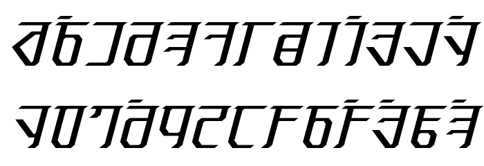 Exodite Italic Font LOWERCASE