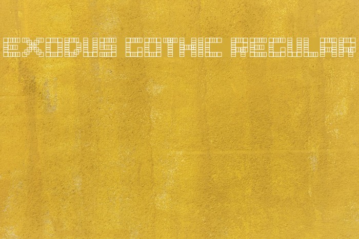 Exodus Gothic Regular Font examples