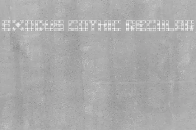 Exodus Gothic Regular Example 2