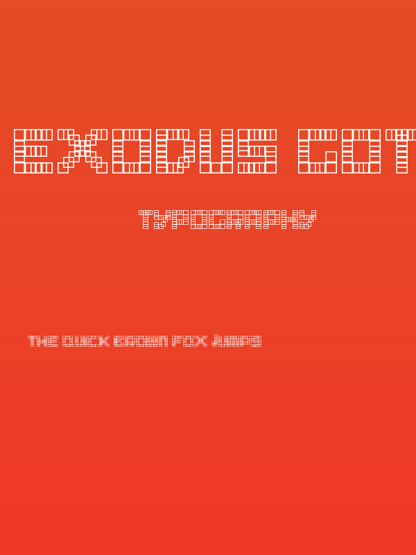 Exodus Gothic Regular Poster