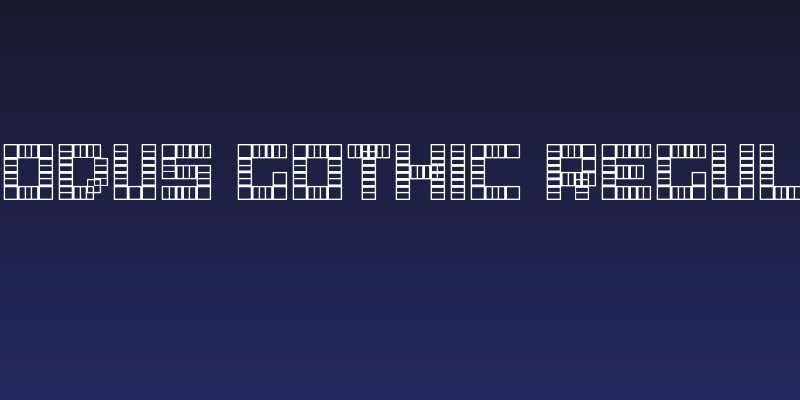 Exodus Gothic Regular Social Header