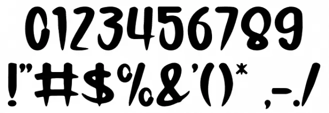 Exodus Font OTHER CHARS