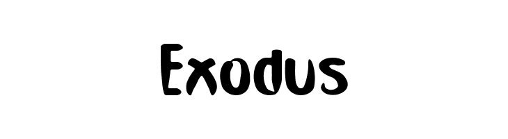 Exodus  Frei Schriftart Herunterladen