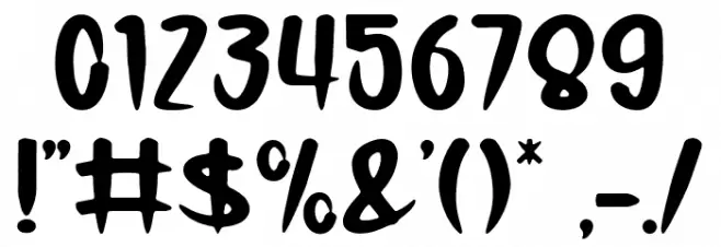 Exodus Font OTHER CHARS