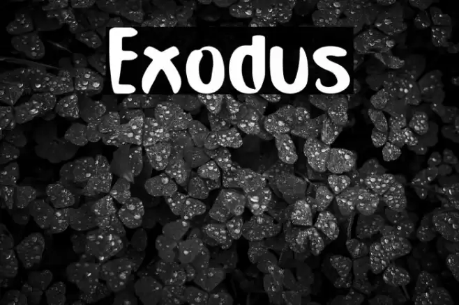Exodus Font examples