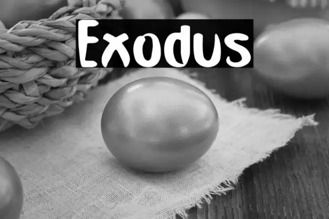 Exodus Font examples