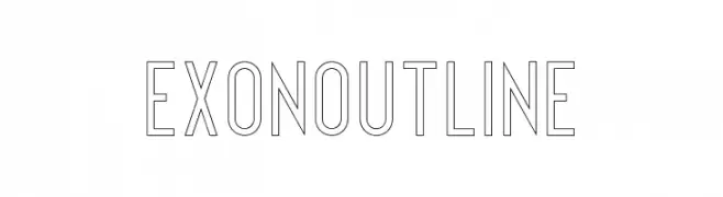 Exon outline  Fuentes Gratis Descargar
