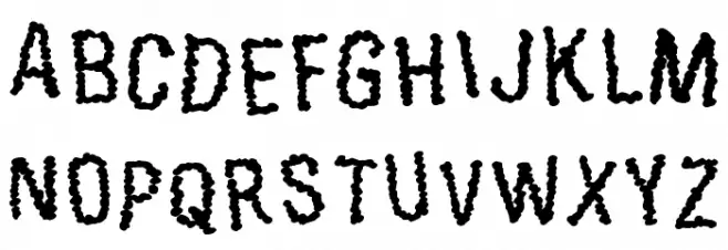 Exoneration フォント 大文字