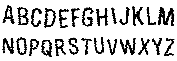Exoneration Font LOWERCASE
