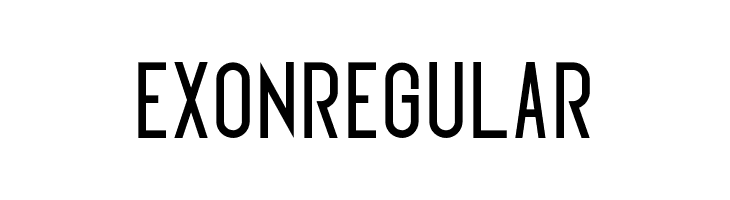 Exonregular  font caratteri gratis