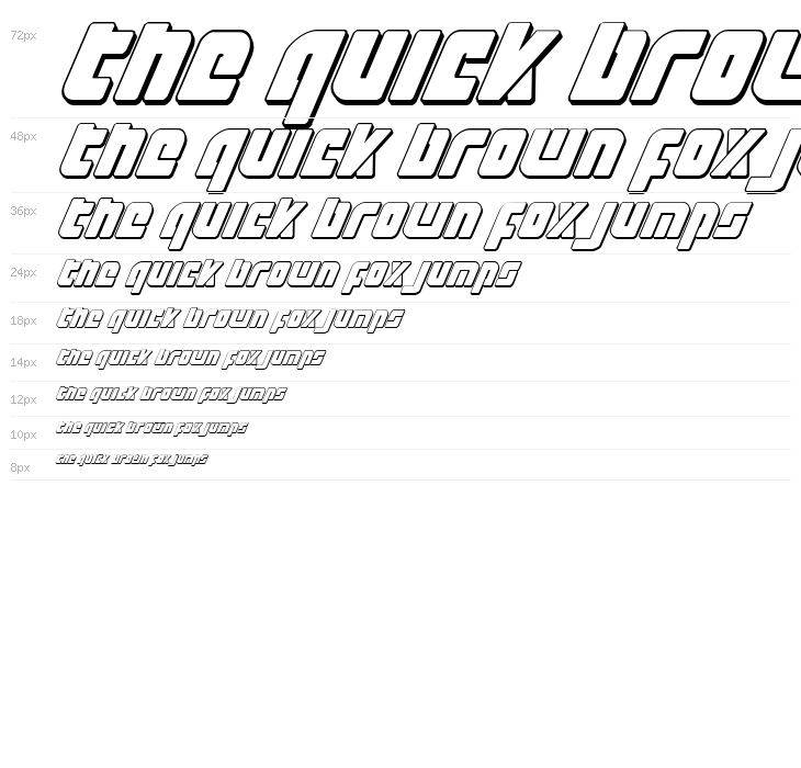 Exoplanet 3D Italic Waterfall