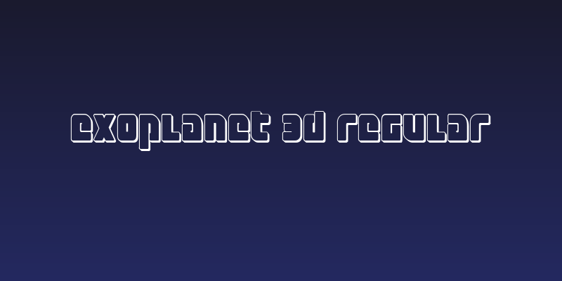 Exoplanet 3D Regular Social Header
