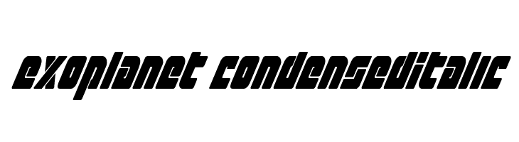 Exoplanet CondensedItalic  Frei Schriftart Herunterladen