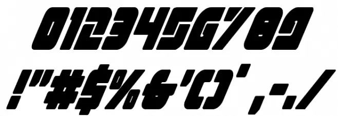 Exoplanet CondensedItalic Font OTHER CHARS