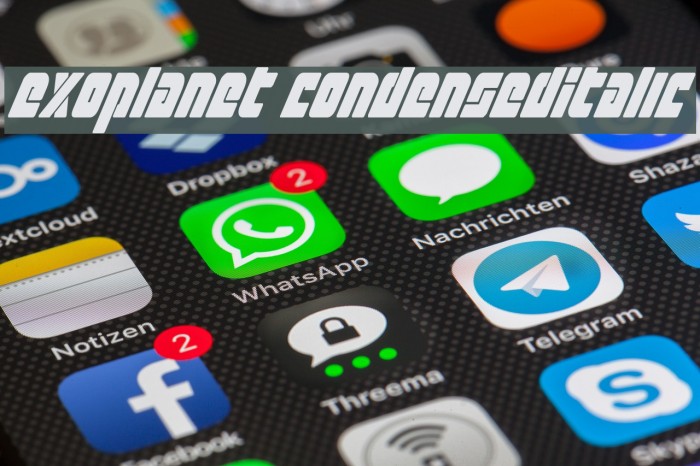 Exoplanet CondensedItalic Example 1