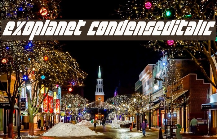 Exoplanet CondensedItalic Example 2