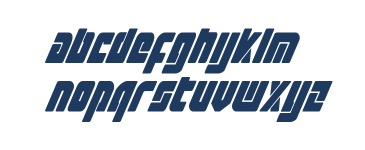 Exoplanet CondensedItalic Lowercase