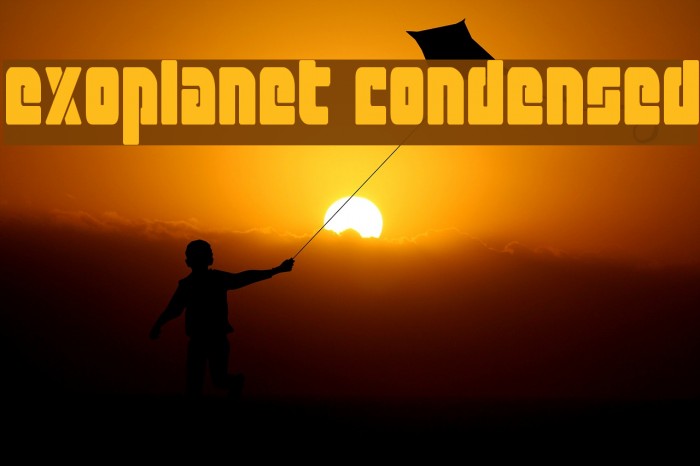 Exoplanet Condensed Font examples
