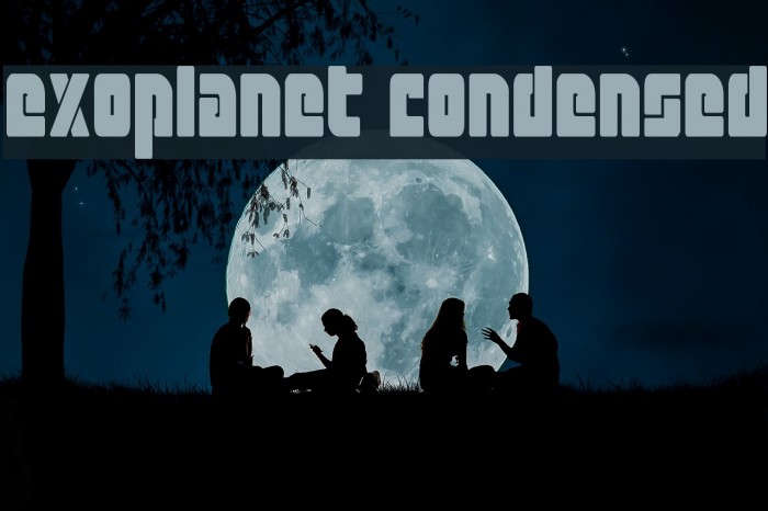 Exoplanet Condensed Font examples