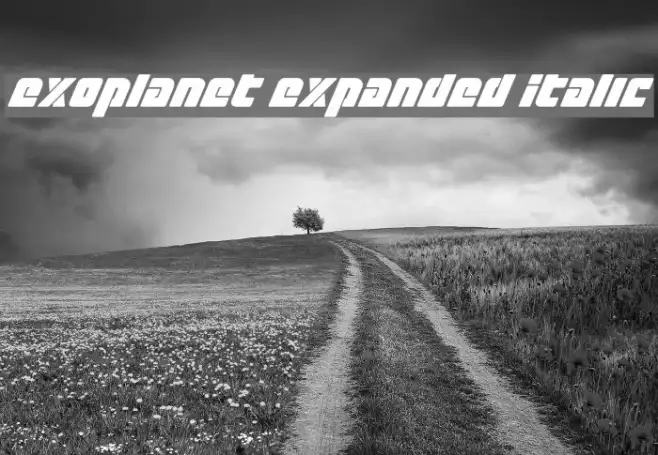 Exoplanet Expanded Italic Example 1