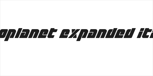 Exoplanet Expanded Italic Logo