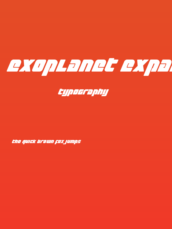 Exoplanet Expanded Italic Poster