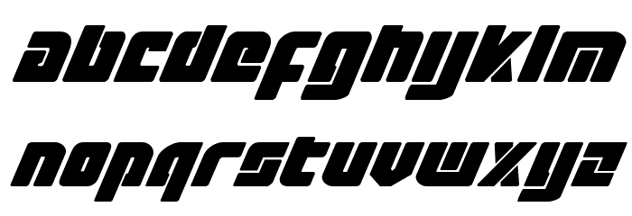 Exoplanet Expanded Italic Font LOWERCASE