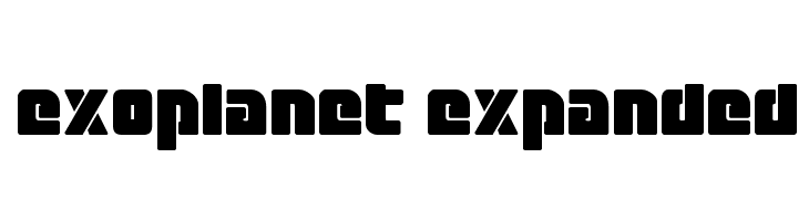 Exoplanet Expanded  font caratteri gratis